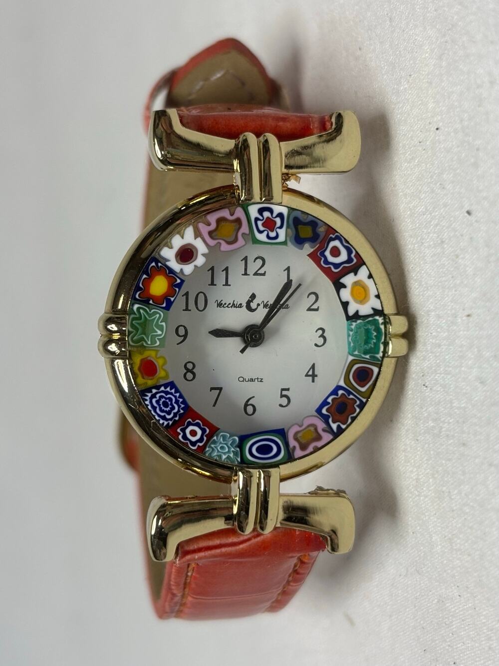 Venus Millefiori Murano Wrist Watch #6178